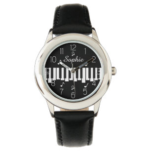 Personalized Name Piano Keyboard Musician's Watch