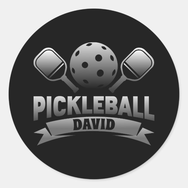 Personalized Name Pickleball Sticker (Front)