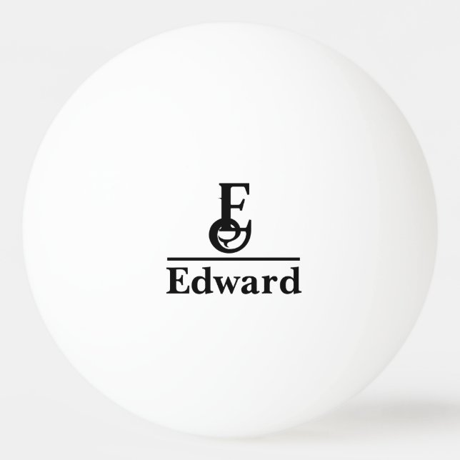 Personalized Name Ping Pong Ball (Front)