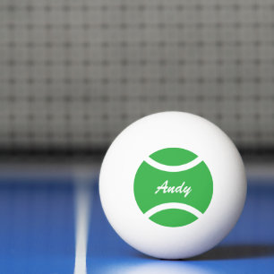 Personalized name ping pong table tennis balls