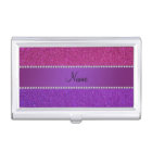 Personalized name pink and purple glitter