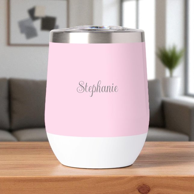Personalized name Pink Script Monogram (Creator Uploaded)