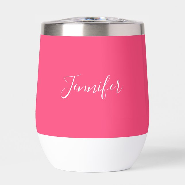 Personalized name Pink Script Simple (Front)