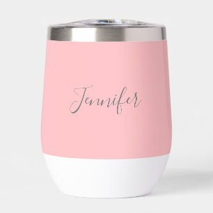 Personalized name Pink Script Simple