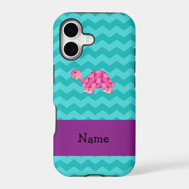 Personalized name pink turtle (Back)