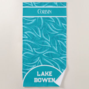 Personalized Name & Place Lake/Beach Towel