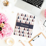 Personalized Name Planner<br><div class="desc">Personalize this lovely triangle pattern planner with your name or anything you wish!</div>