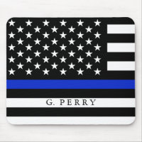 Personalized Name Police Flag