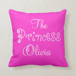 Personalized Name Princess Olivia Pillow