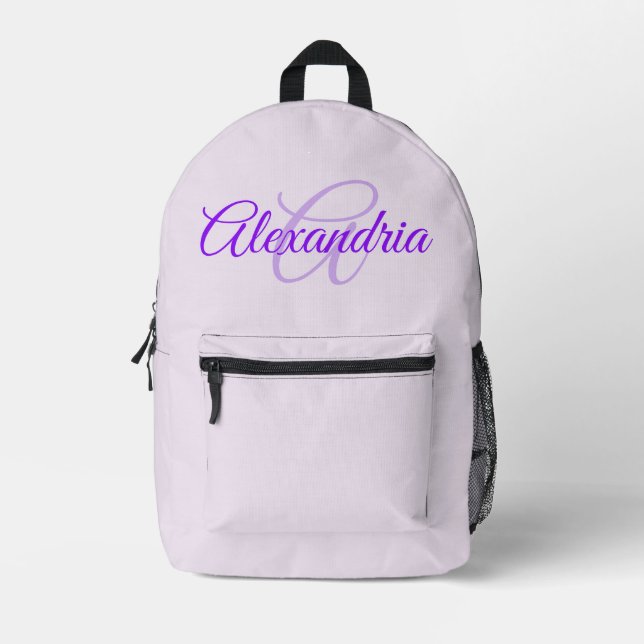 Personalized Name Printed Backpack (Front)