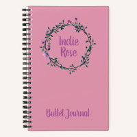 Personalized Name Purple Bullet Journal