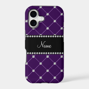 Personalized name Purple diamonds