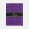 Personalized name purple dog paw prints