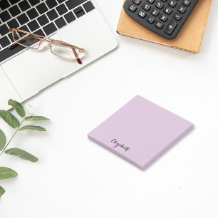 Personalized Name Purple Home Office Business Post-it Notes