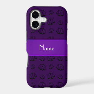 Personalized name purple justice scales