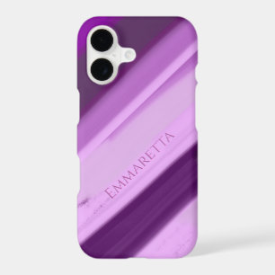 Personalized Name Purple Lavender Stripes