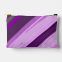 Personalized Name Purple Lavender Stripes