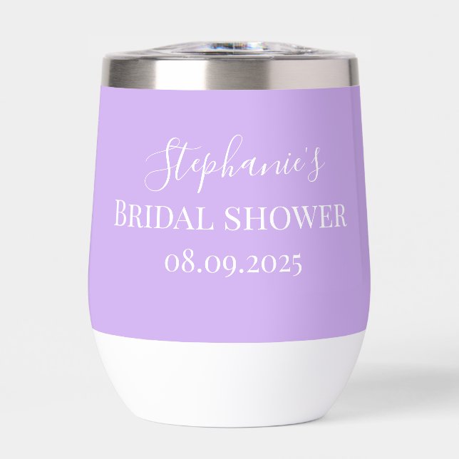 Personalized Name Purple Script Monogram (Front)