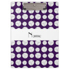 Personalized name purple volleyball balls