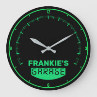 Personalized NAME Racing Car Speedometer Garage