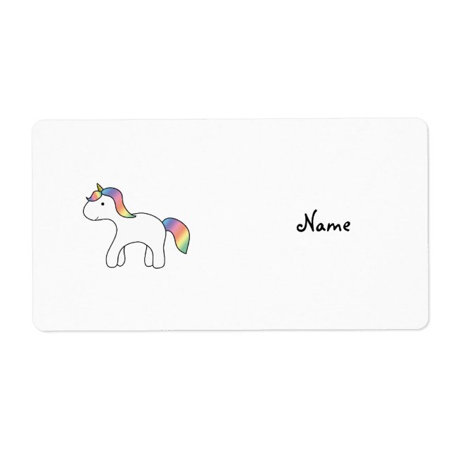 Personalized name Rainbow baby unicorn (Front)