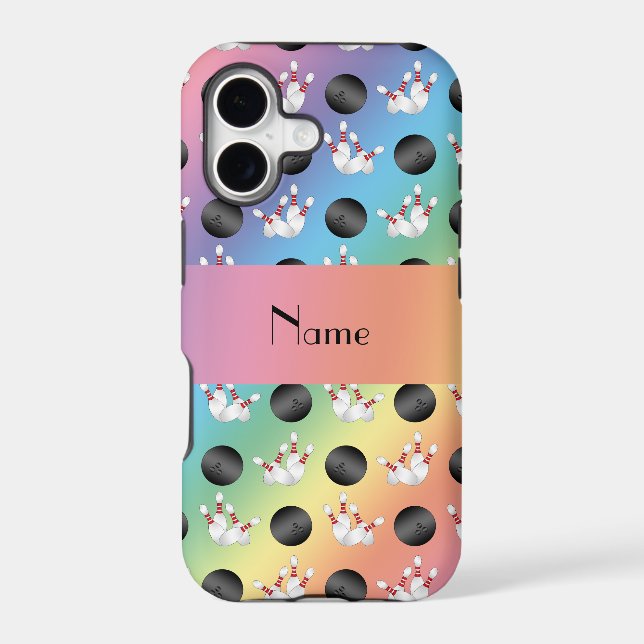 Personalized name rainbow bowling pattern (Back)