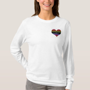 Personalized name rainbow leopard pattern T-Shirt