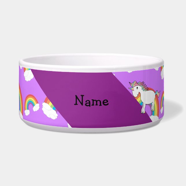 Personalized name rainbow unicorn purple rainbows (Front)