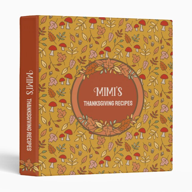 Personalized Name Recipe Binder (Front/Spine)