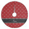 Personalized name red diamonds tuft