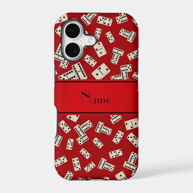 Personalized name red dominos (Back)