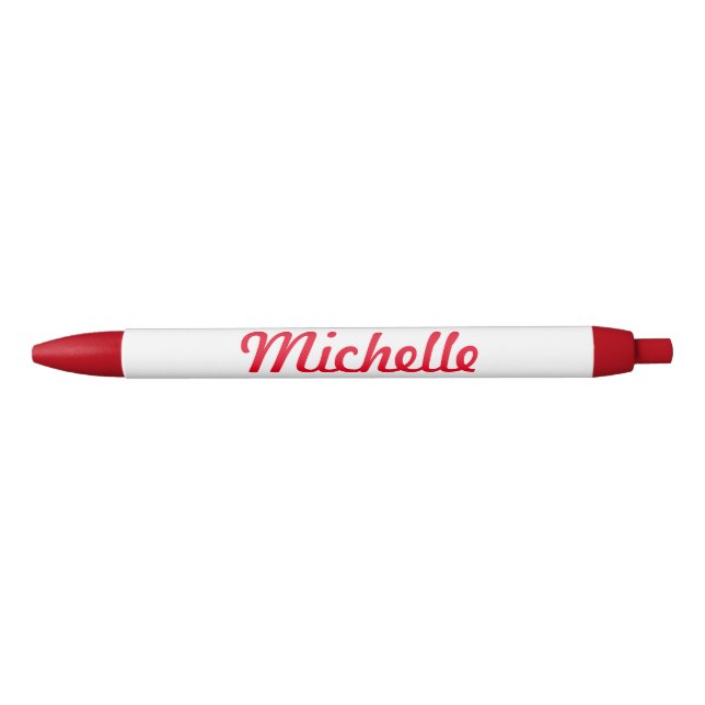 Personalized name red pen for office or school (Front)