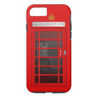 Personalized Name Red Telephone Box iPhone 7 case