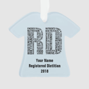 Personalized Name Registered Dietician RD Ornament