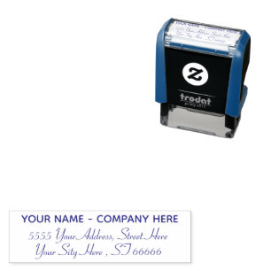 Personalized Name Return Address Stamp Example