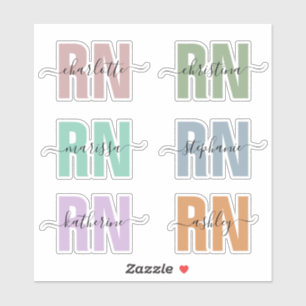 Personalized Name RN Registered Nurse Appreciation