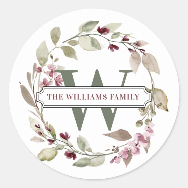 Personalized Name Round Stickers (Front)