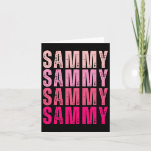 Personalized Name Sammy I Love Sammy Vintage Card