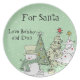 personalized name santa cookie plates (Front)