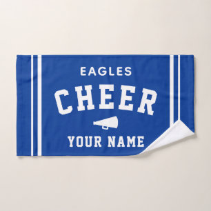 Personalized Name & School Cheer Towel, Team Gift Hand Towel