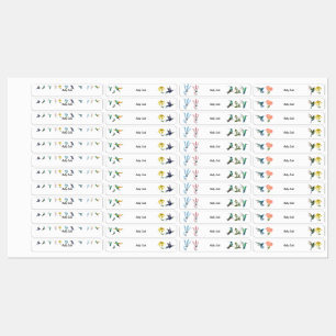 Personalized Name School Waterproof  Labels