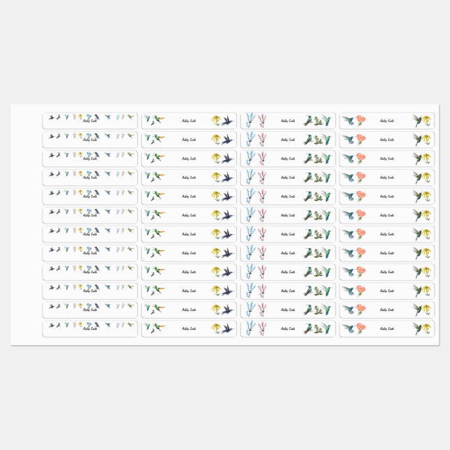 Personalized Name School Waterproof  Labels (Sheet)