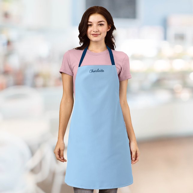 Personalized Name Script Fully Editable Colors Apron (Creator Uploaded)