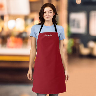 Personalized Name Script Fully Editable Colours Apron