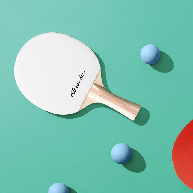 Personalized Name Script Fully Editable Colours Ping Pong Paddle (Creator Uploaded)