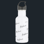 Personalized Name Script Graffiti Water 532 Ml Water Bottle<br><div class="desc">Elegant script grafitti name,  water bottle,  perfect for when you are keeping fit,  gym session,  running,  jogging,  training,  any sport,  picnics at the park or beach and whilst at work. The font type,  size and colour can be changed by clicking on the customize further link after personalizing.</div>