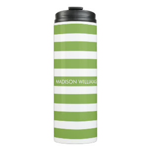 Personalized Name Script Monogram Thermal Tumbler