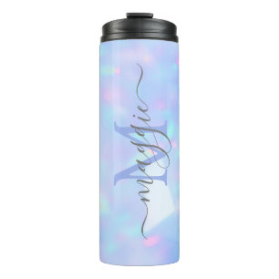 Personalized Name Script Monogram Thermal Tumbler