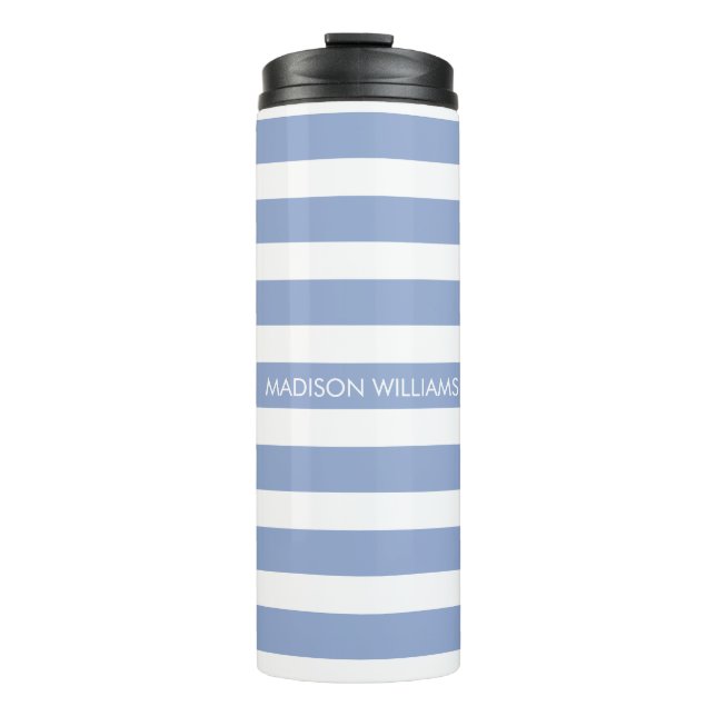 Personalized Name Script Monogram Thermal Tumbler (Front)