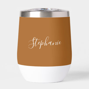 Personalized name Script Terracotta Simple